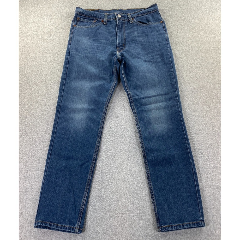 Levis 511 Jean Men 34x30 Slim Fit Tapered Leg Blue Med Wash Stretch (Fits 32x30)
